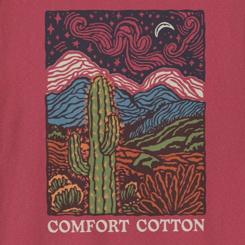 Cactus Cosmos Premium Tee-Comfort Cotton