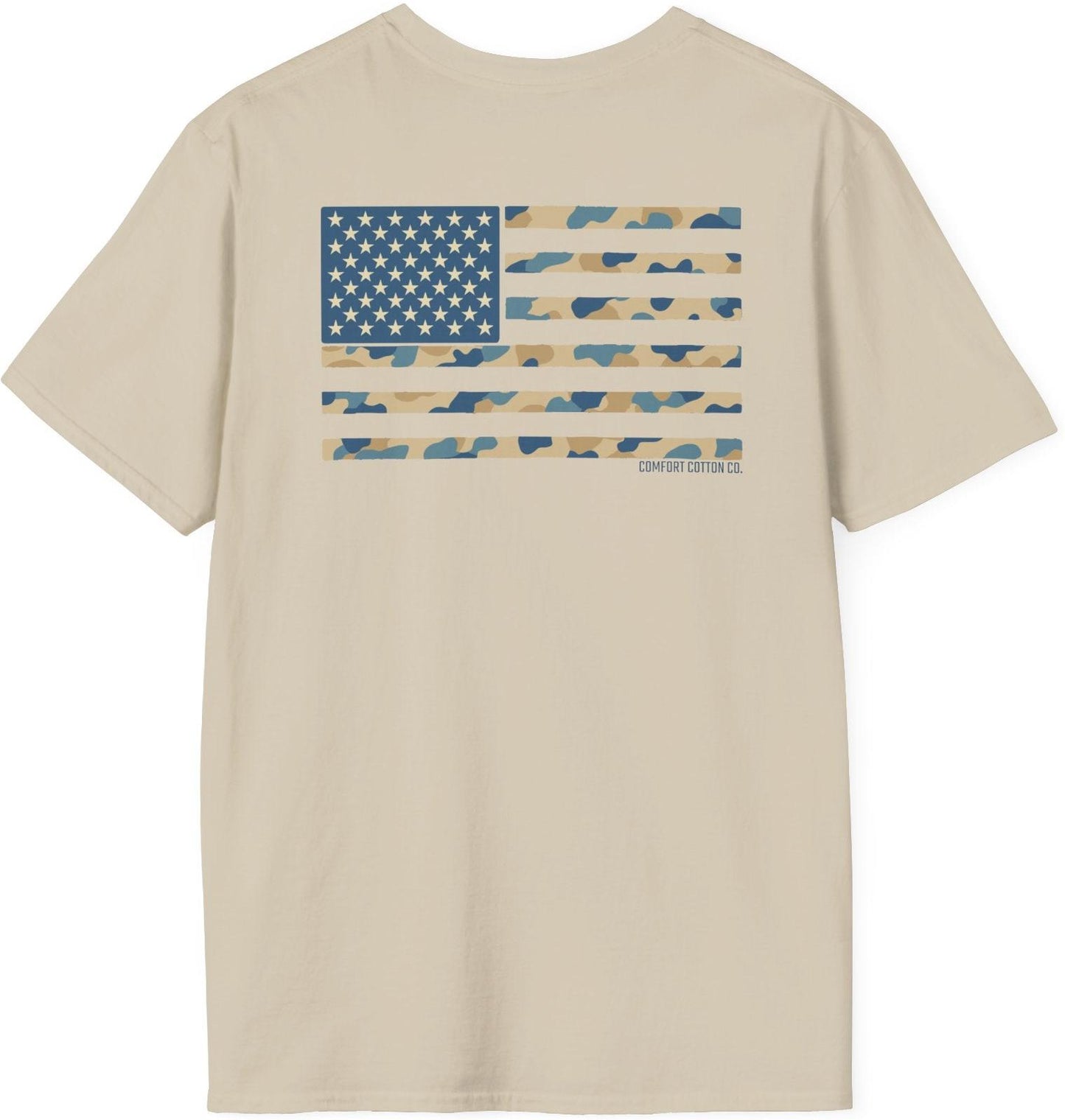 Camo Valor Premium Tee-Comfort Cotton