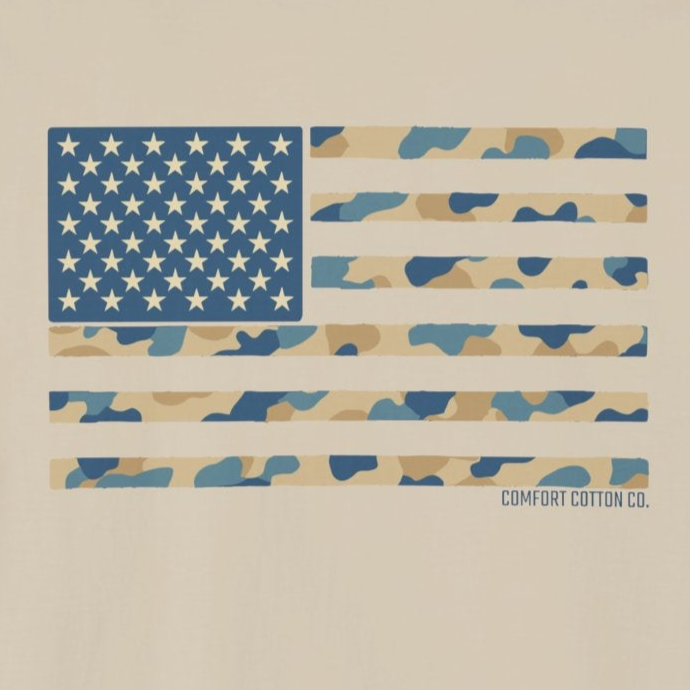 Camo Valor Premium Tee-Comfort Cotton