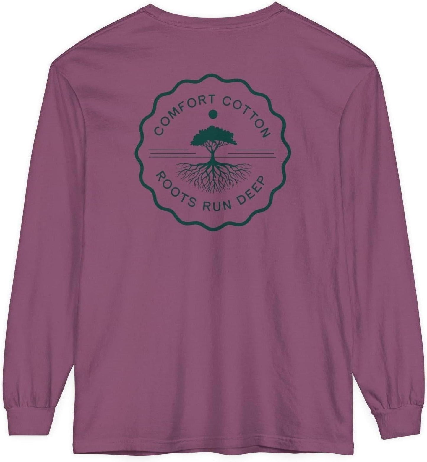 Deep Roots Long Sleeve Tee-Comfort Cotton