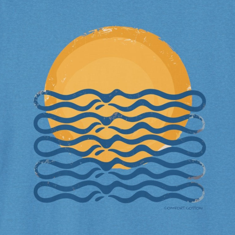 Solar Wave Premium Tee-Comfort Cotton