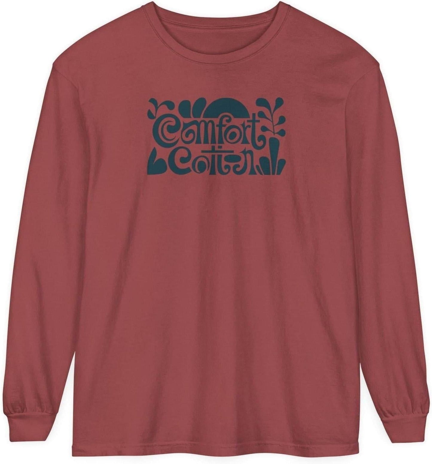 Sunset Bloom Long Sleeve Tee-Comfort Cotton