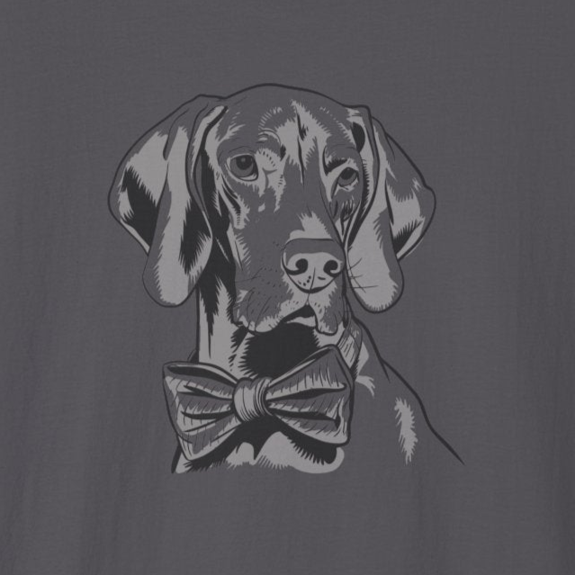 Bowtie Vizsla Premium Tee-Comfort Cotton