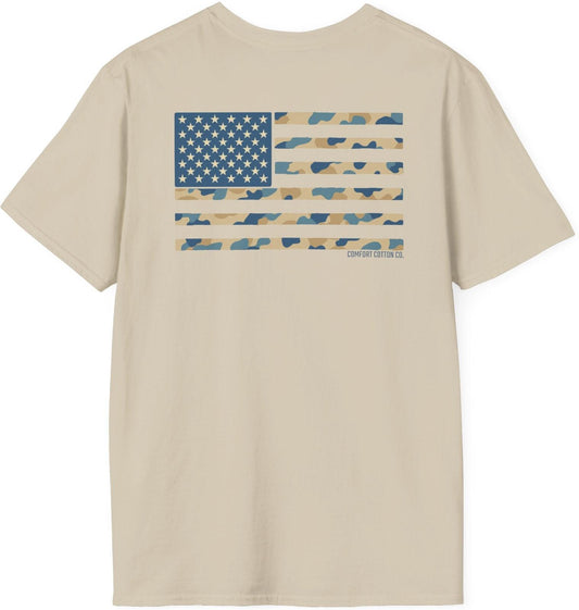 Camo Valor Premium Tee-Comfort Cotton