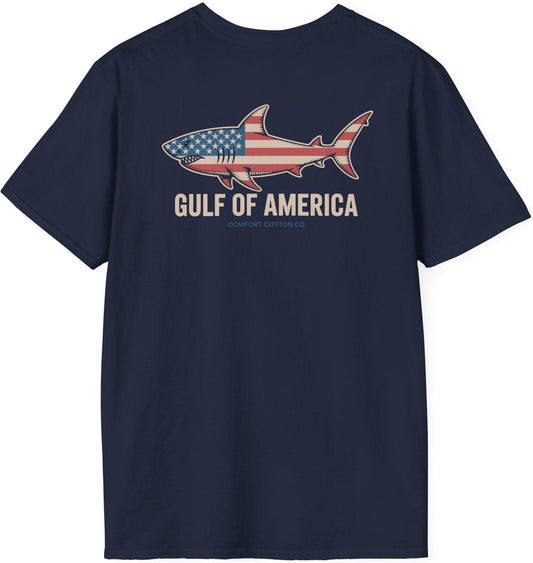 Shark Spangled Premium Tee-Comfort Cotton