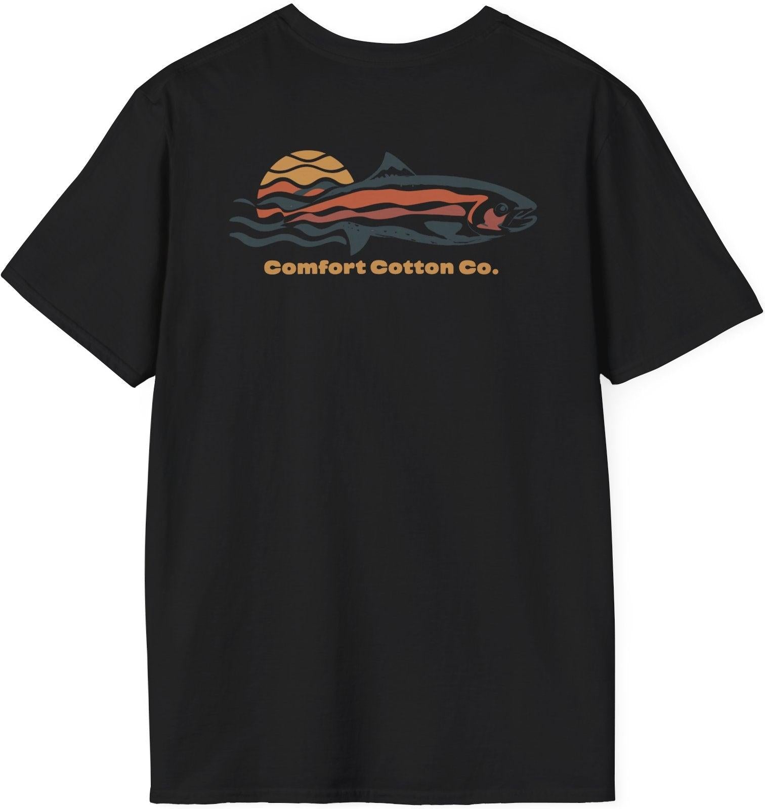 Sunset Swimmer Premium Tee-Comfort Cotton