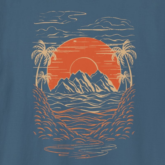 Tropic Blaze Premium Tee-Comfort Cotton