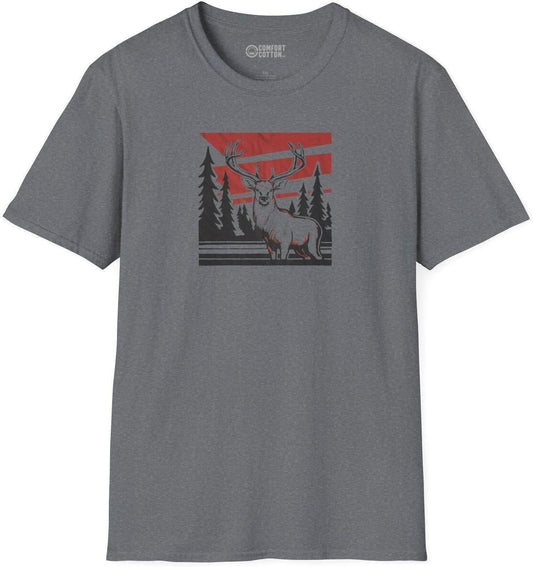 Wilderness Stag Premium Tee-Comfort Cotton