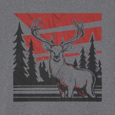 Wilderness Stag Premium Tee-Comfort Cotton